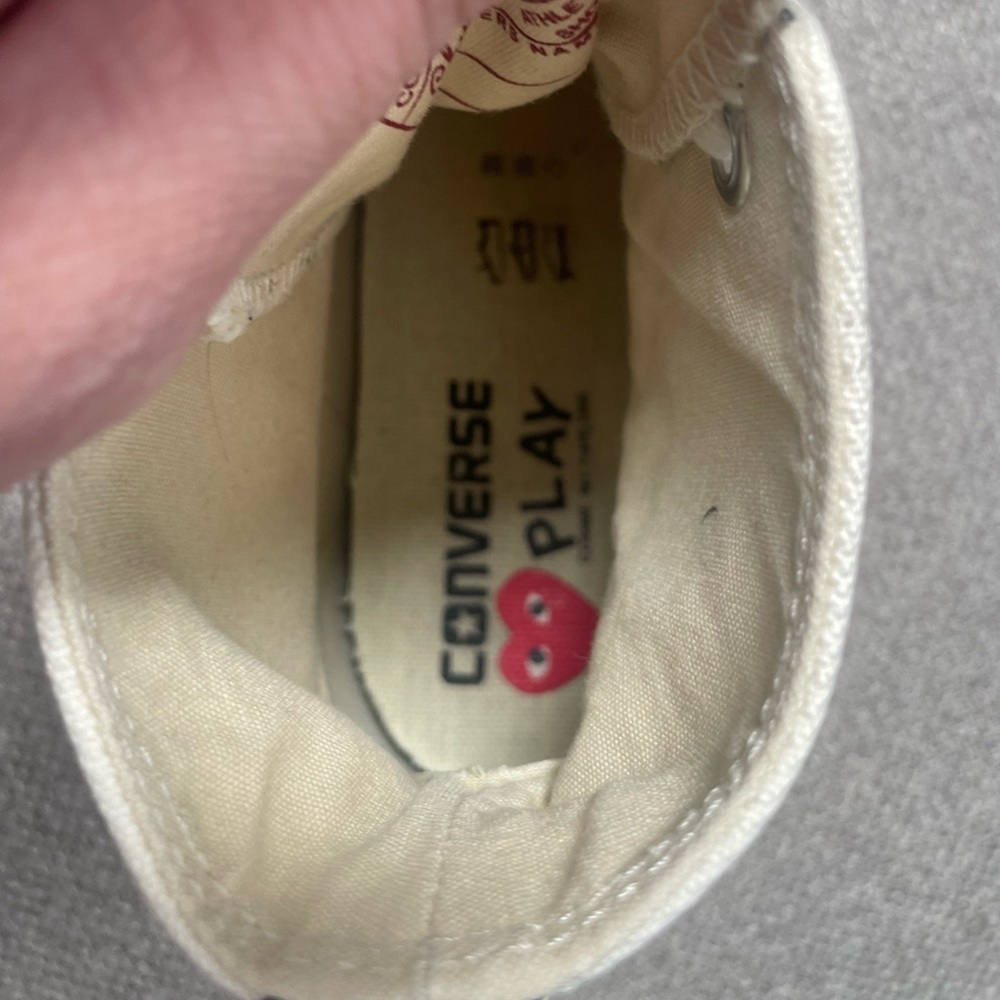 Comme Des Garçons Play x Converse -× Converse Chuck 70 "White" sneakers size 10 - Picture 7 of 8